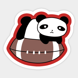 Little Panda and Football Sticker